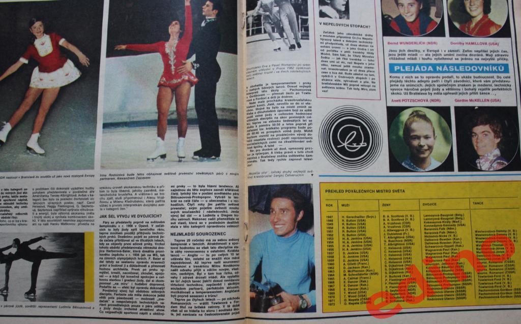 журнал Стадион 1973г. ЛИТВИНОВ ЧССР хоккей 2