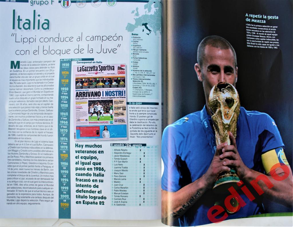 Испанский журнал AS Чемпионат Мира 2010г. 2