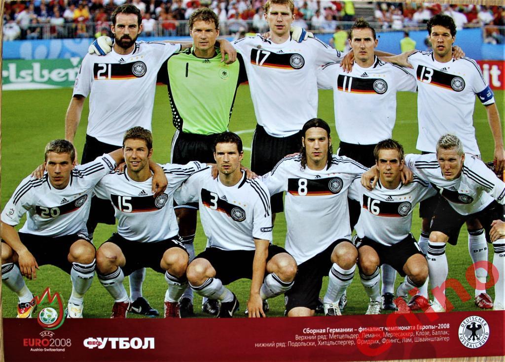 жypнал Мировой ФутболИспания чемпион Евро 2008 \Германия финалист Евро 2008 1