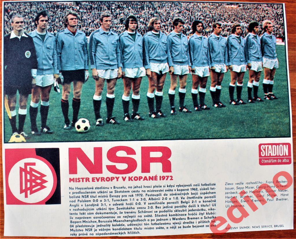 журналСтадионФРГ— Чемпион Европы 1972г