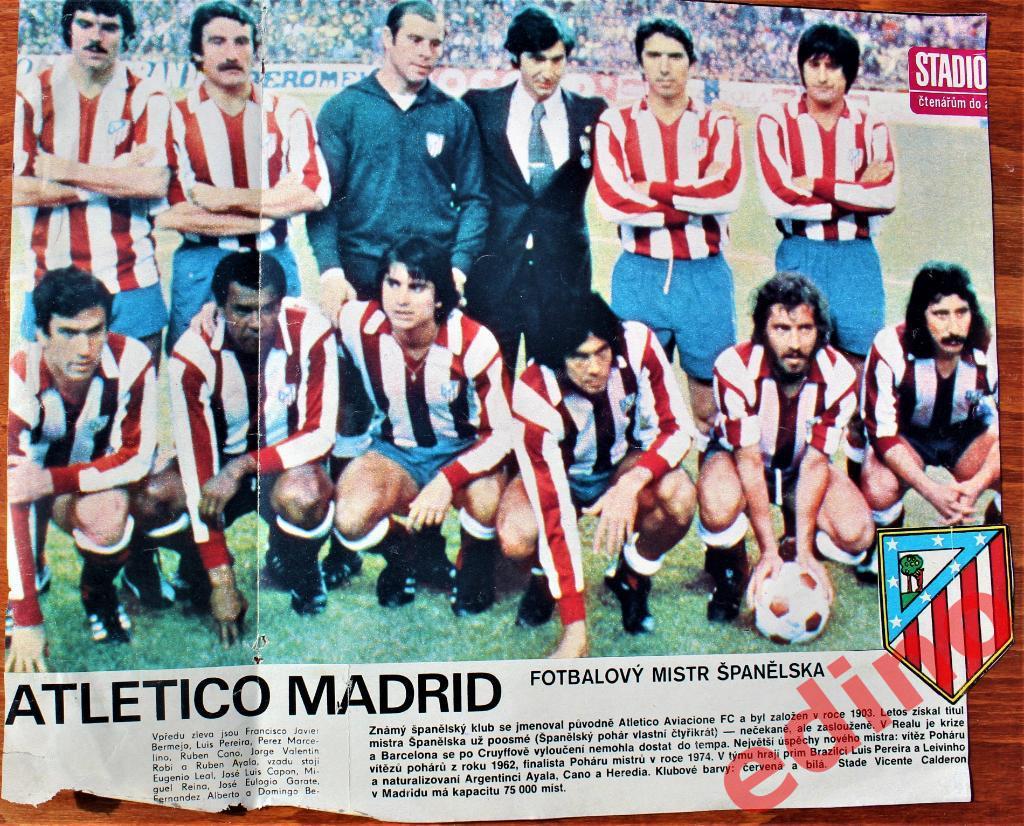 журналСтадионАтлетико Мадpид Чемпион Испании 1977