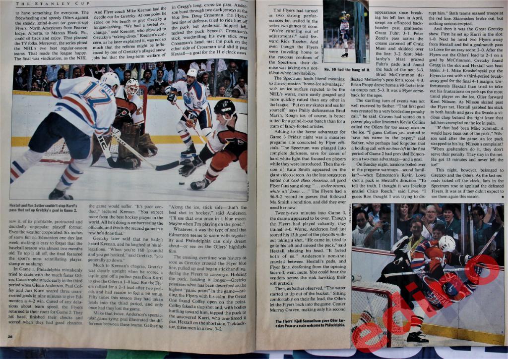 журнал Sport Illustratedобзор НХЛ Эдмонтон-Филадельфия 1
