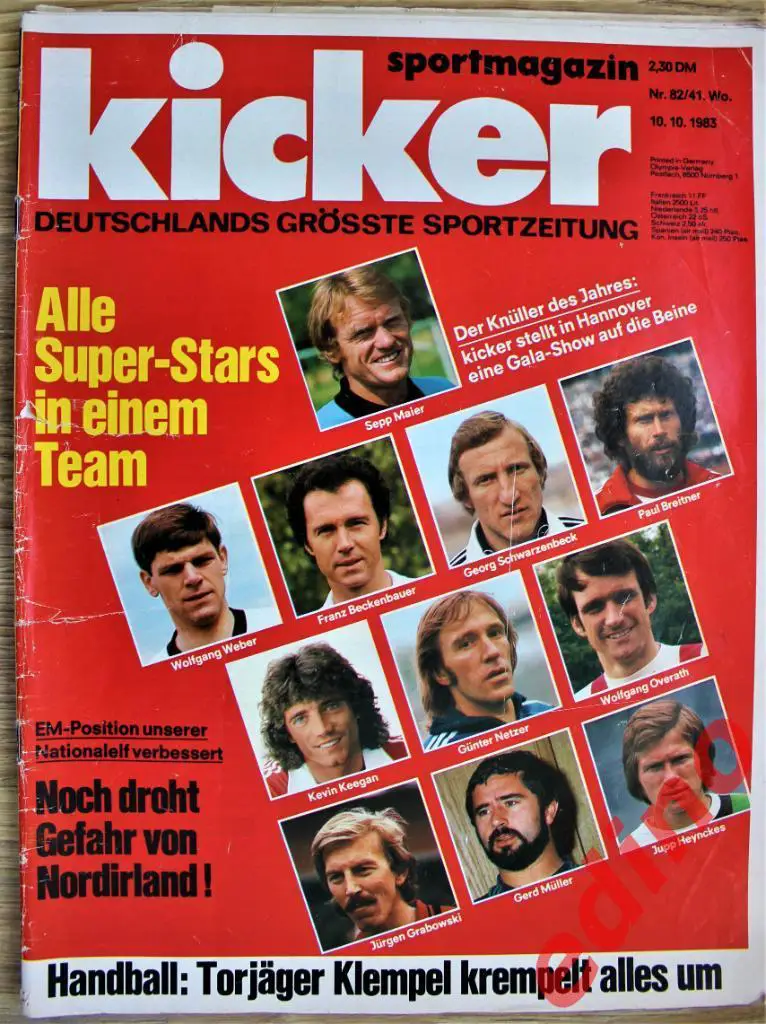 журнал Kicker 1983 год
