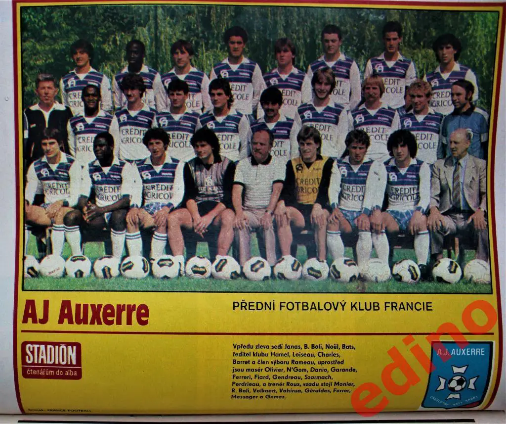 журнал Стадион 1985 г. ОСЕР Франция 1