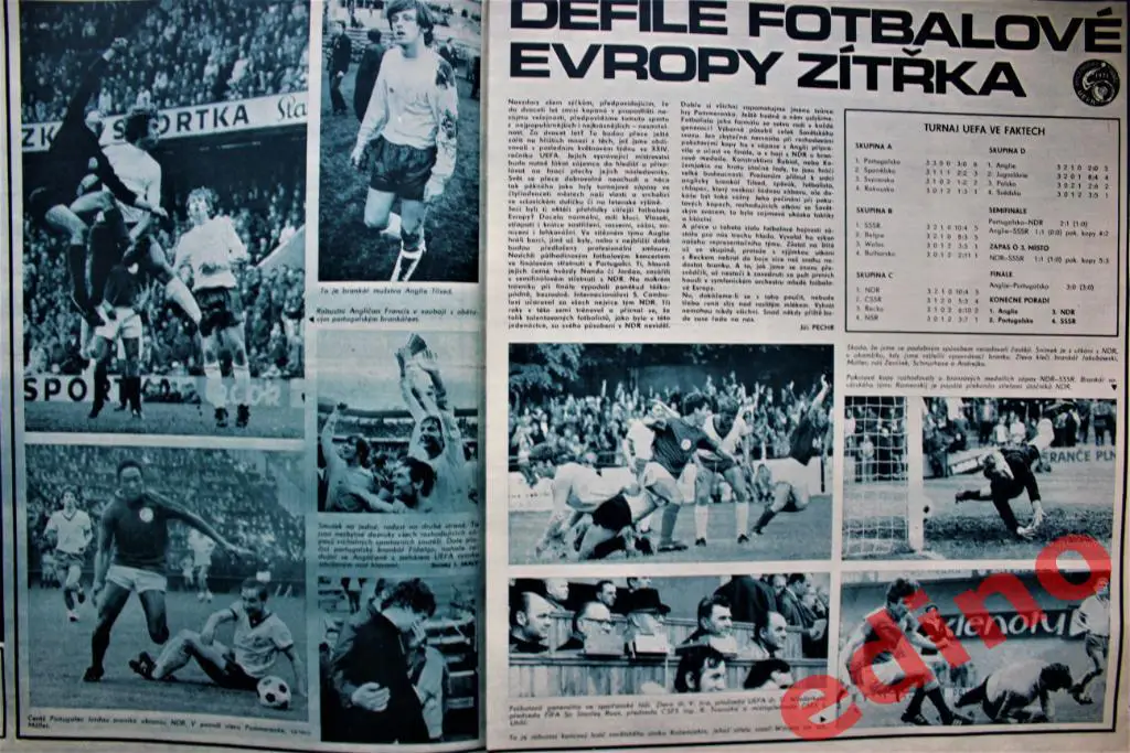 журнал Стадион 1971 год Дукла Прага 2
