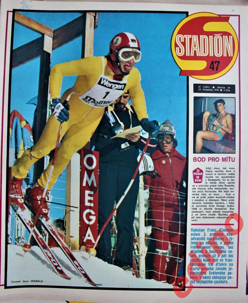 журнал Стадион 1976 г. Шкода Пльзень