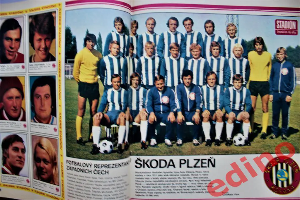 журнал Стадион 1976 г. Шкода Пльзень 1
