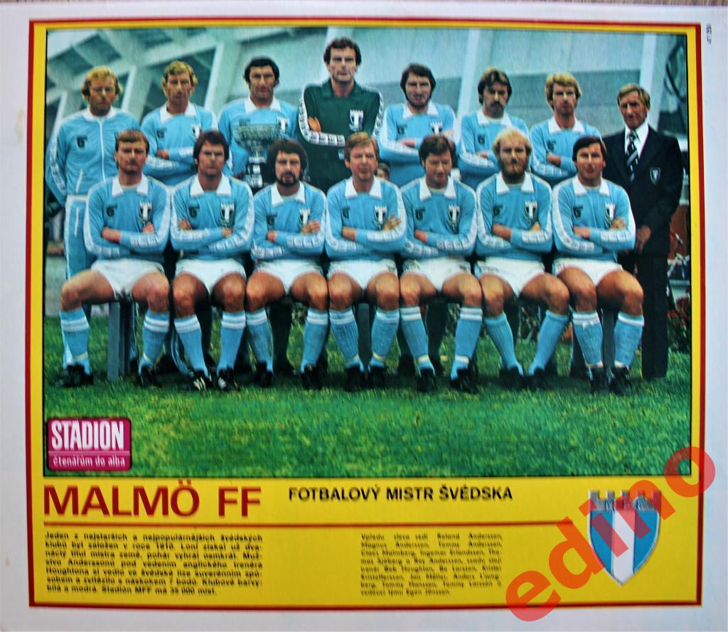 журнал Стадион 1978 г. Мальмё Швеция финалист кубка чемпионов 1