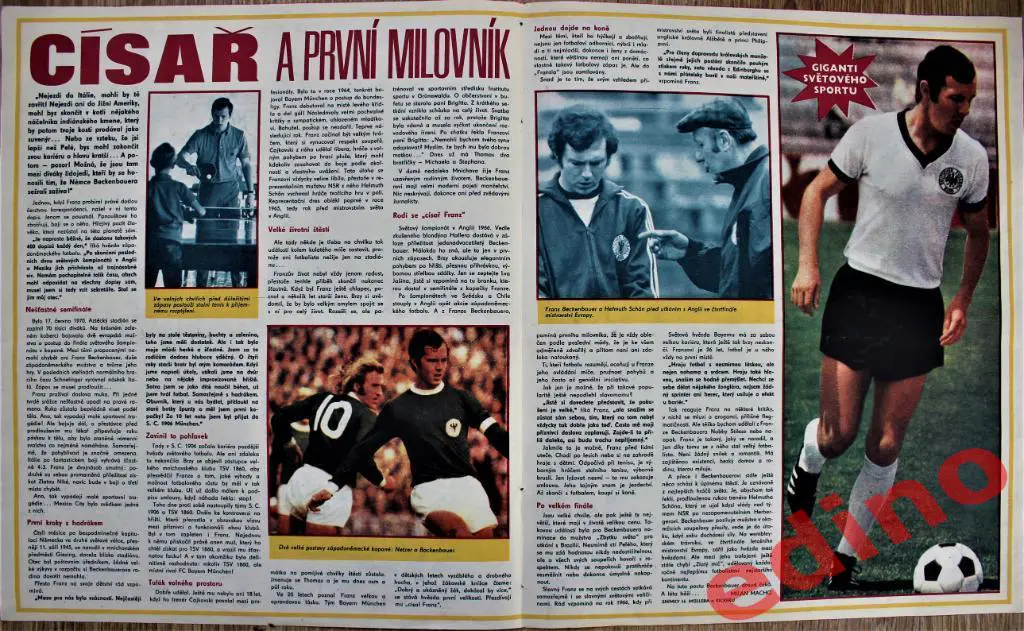 журнал Стадион 1972 г. Ф.Беккенбауэр(звёзды мирового спорта)