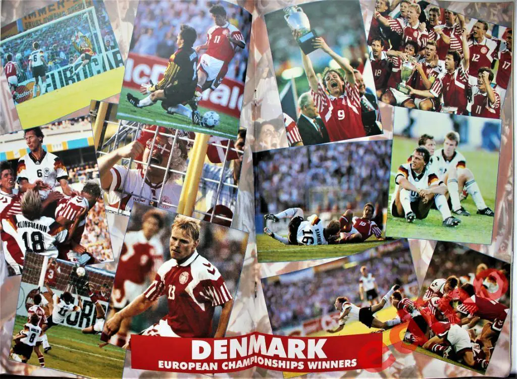 журнал Goalmouth 1992год. Великобритания Дания чемпион Европы 1992г. 1