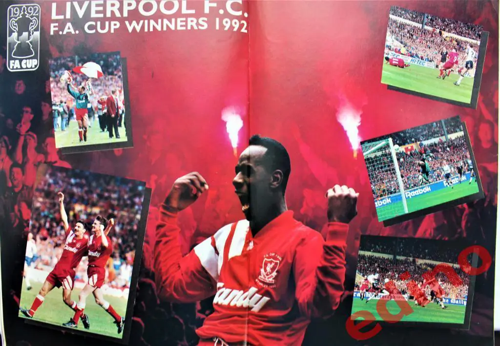 журнал Goalmouth 1992год. Ливерпуль обладатель кубка Англии 1992г. 5