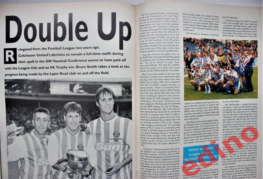 журнал Goalmouth 1992год. Ливерпуль обладатель кубка Англии 1992г. 7