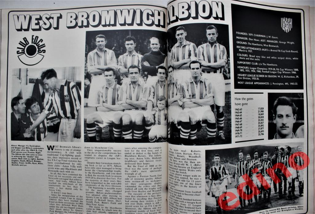 журнал Football montly Великобритания 1972 г. 3
