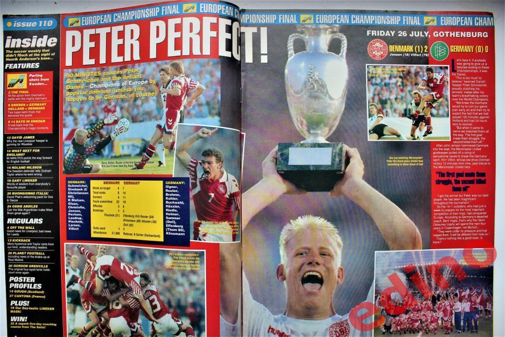 журнал 90 minutes 1992 г. Чемпионат Европы 1992г. 1