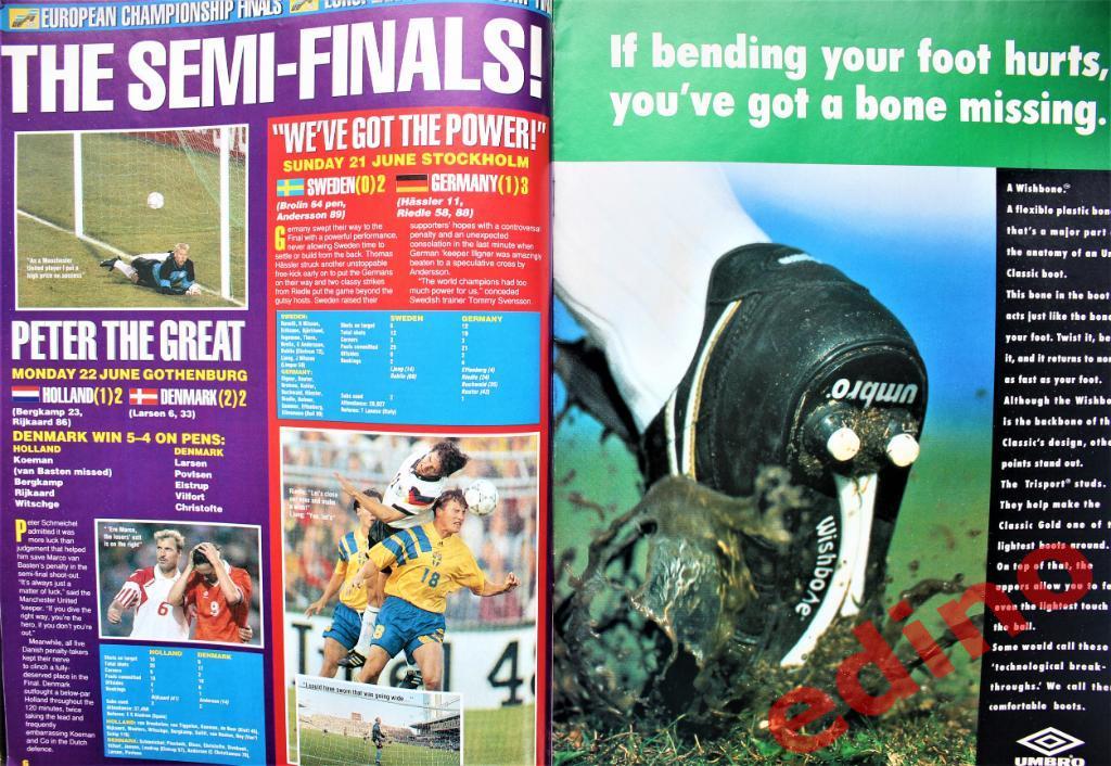 журнал 90 minutes 1992 г. Чемпионат Европы 1992г. 2