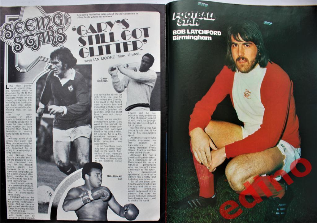 журнал FOOTBALL STAR Англия 1973 год. 3