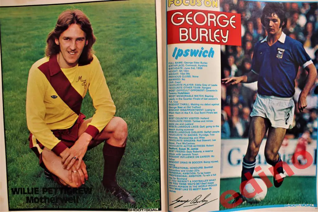 журнал SHOOT Англия 1975 год. Дж.Херст 3