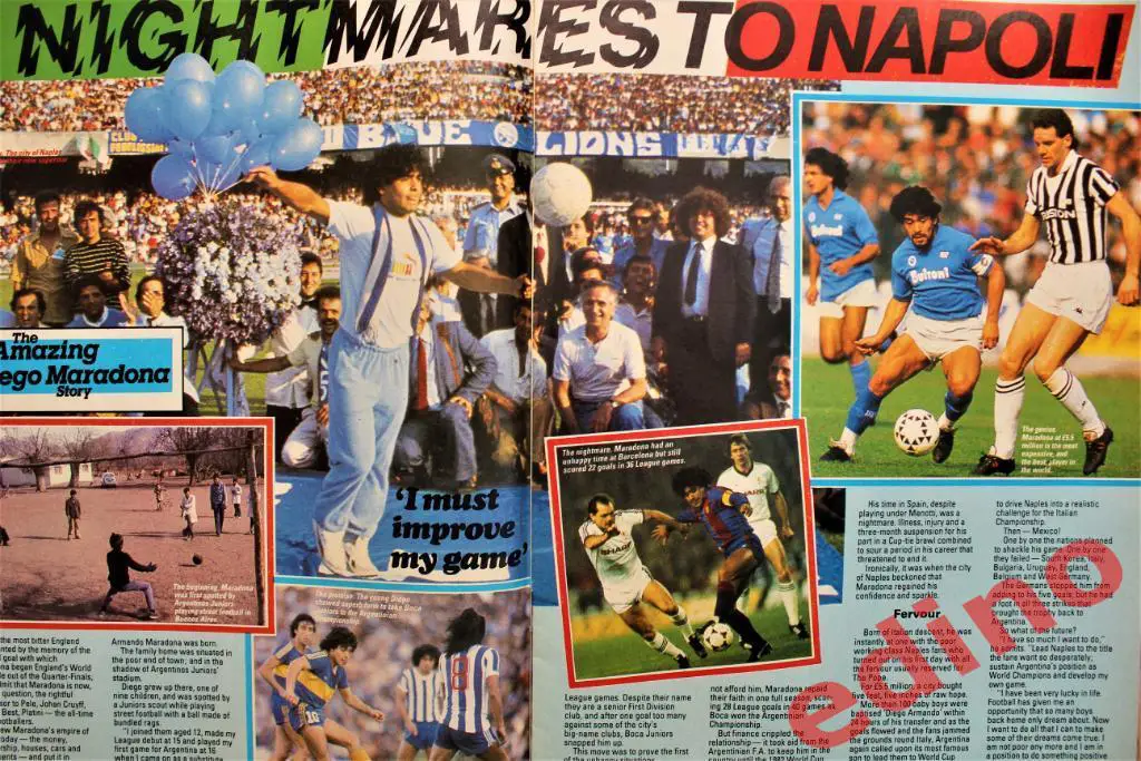 журнал SHOOT Англия 1986.г. Марадона/ 4