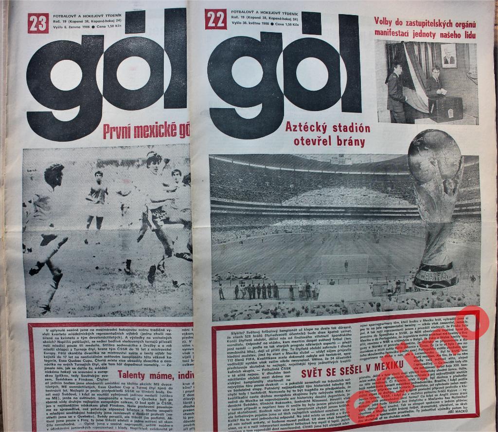еженедельник Gol / Гол Чехословакия 1986 г. полное издание 52 номера 1
