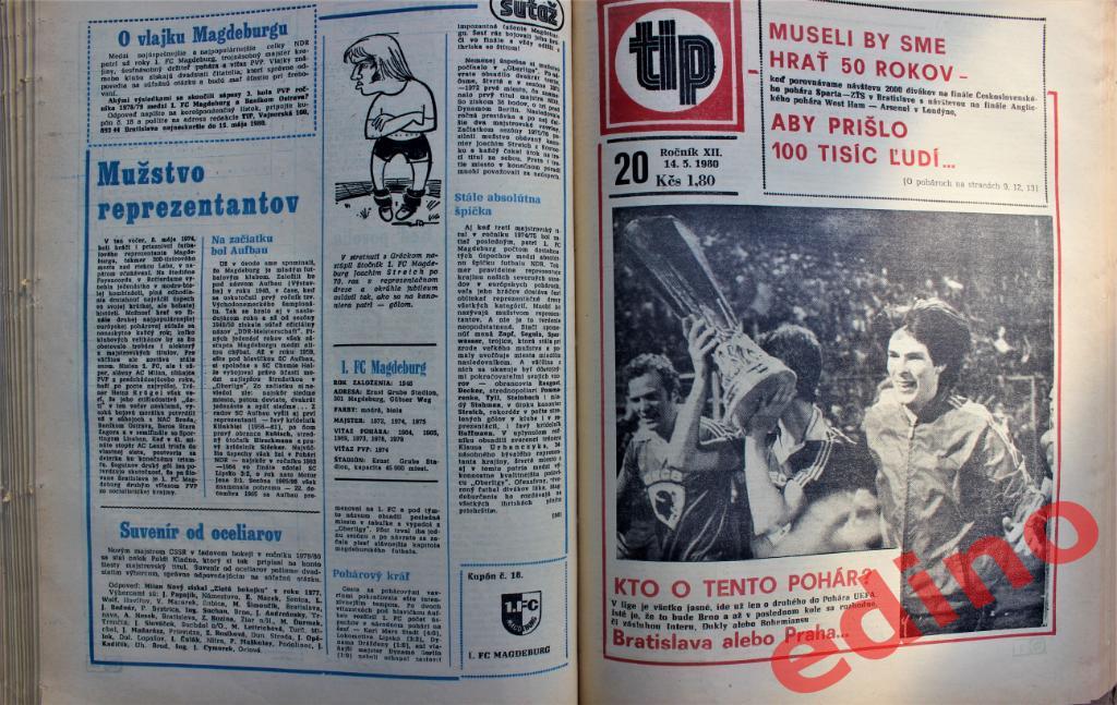 еженедельник Tip/Тип Чехословакия 1980г. полное издание 52 номера в переплёте 4