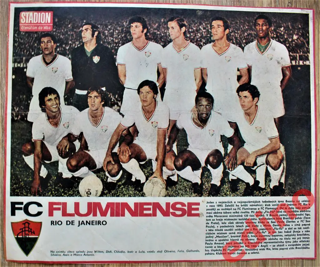 журнал Stadion 1972 год Флуминенсе Бразилия