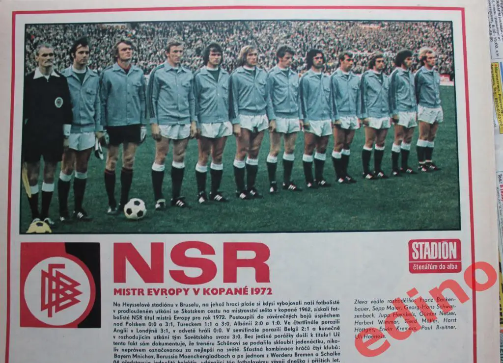 журнал Стадион1972 год №31 ФPГ -Чемпион Евpопы 72 1