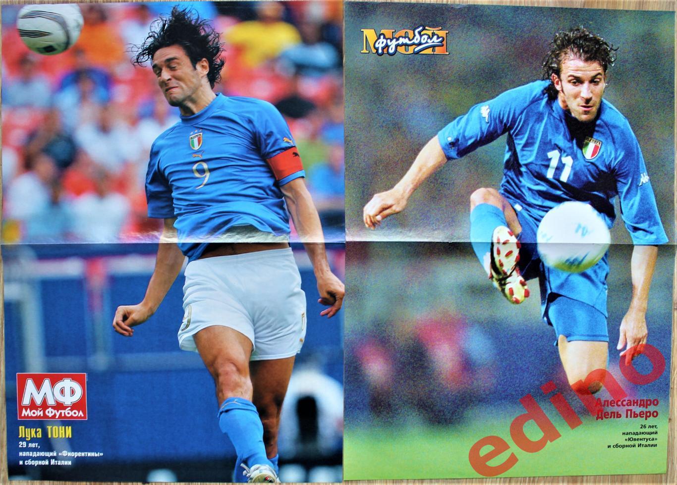 журнал Мой футбол Италия Постеры Игроки 2