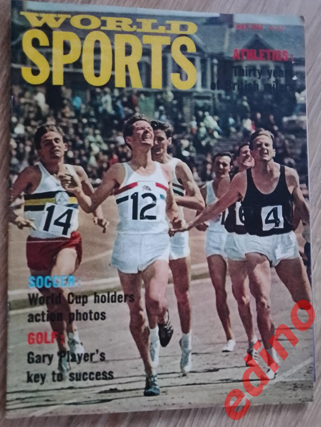 Мировой спорт. журнал. Англия 1966 г. краткое представление Бразилия