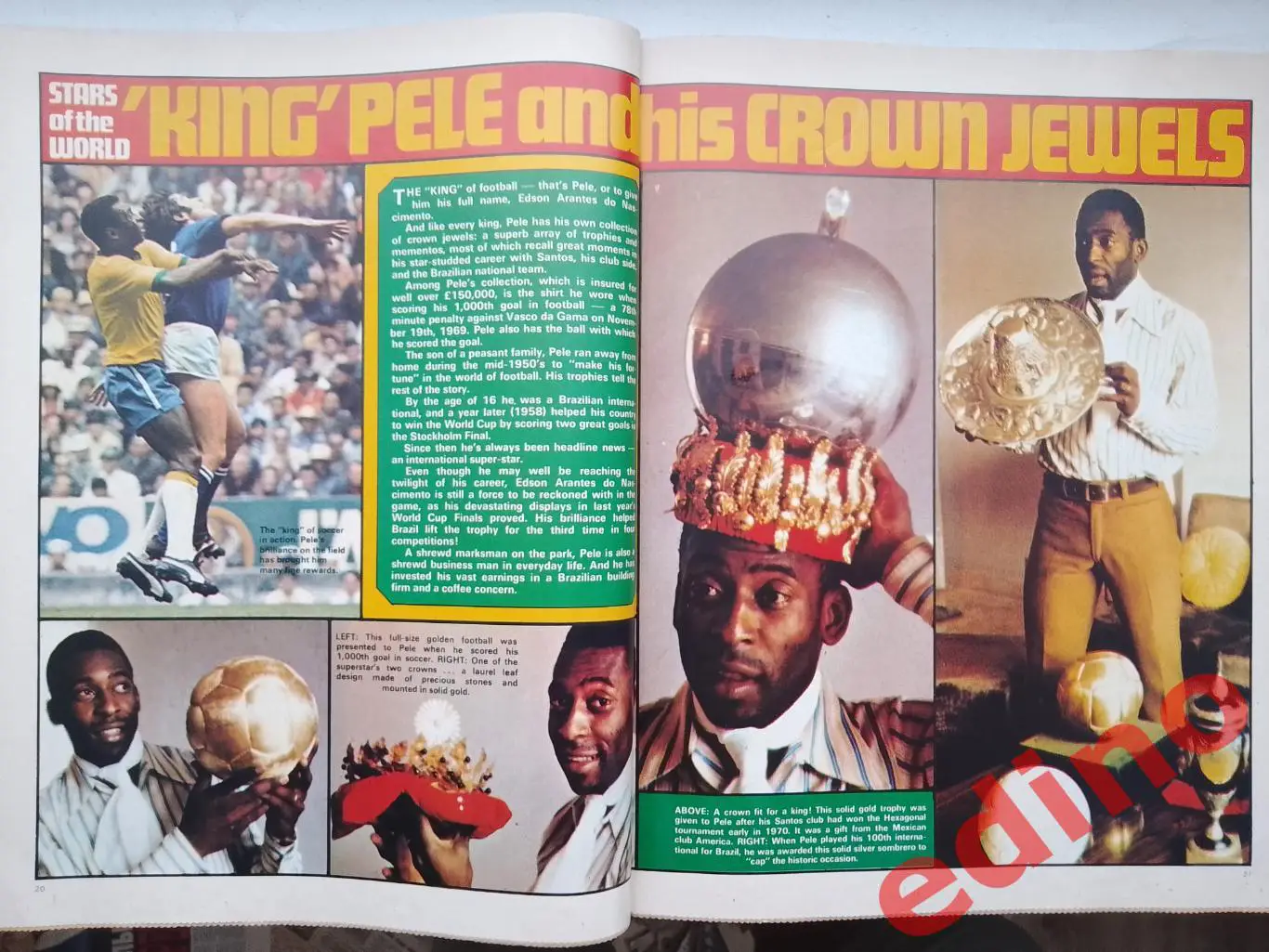 shoot 1971 г. ПЕЛЕ лучший футболист мира.