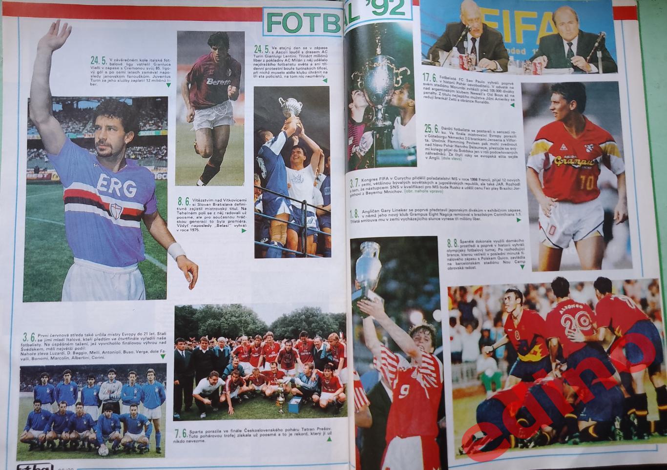 журнал Fotbal Чехия 1993 Айнтрахт/Марадона 4