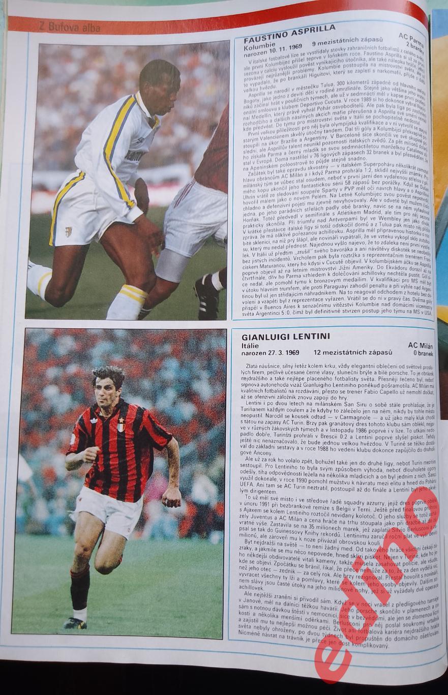 журнал Fotbal Чехия 1993/10 М. Хьюз 2