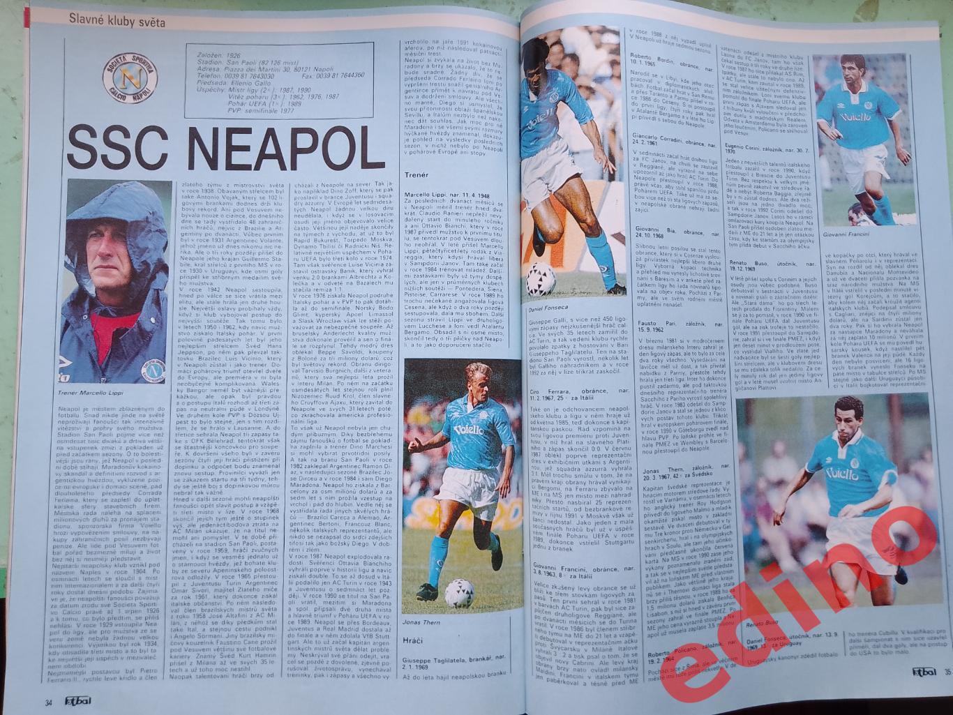 журнал Fotbal Чехия 1993/11 М. Прюдомм 5