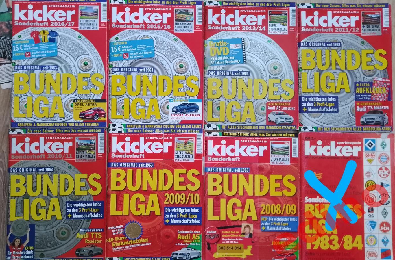 журнал Kicker bundesliga 2016/2017 2015/2016 ....