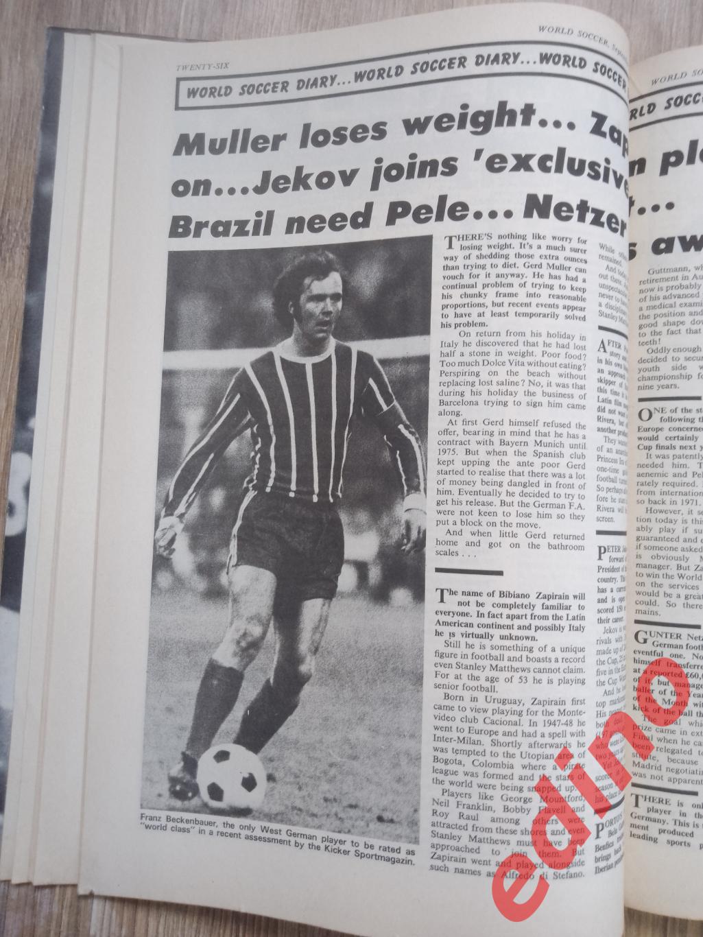 журналы world soccer 1973г. Престон/Эвертон 4