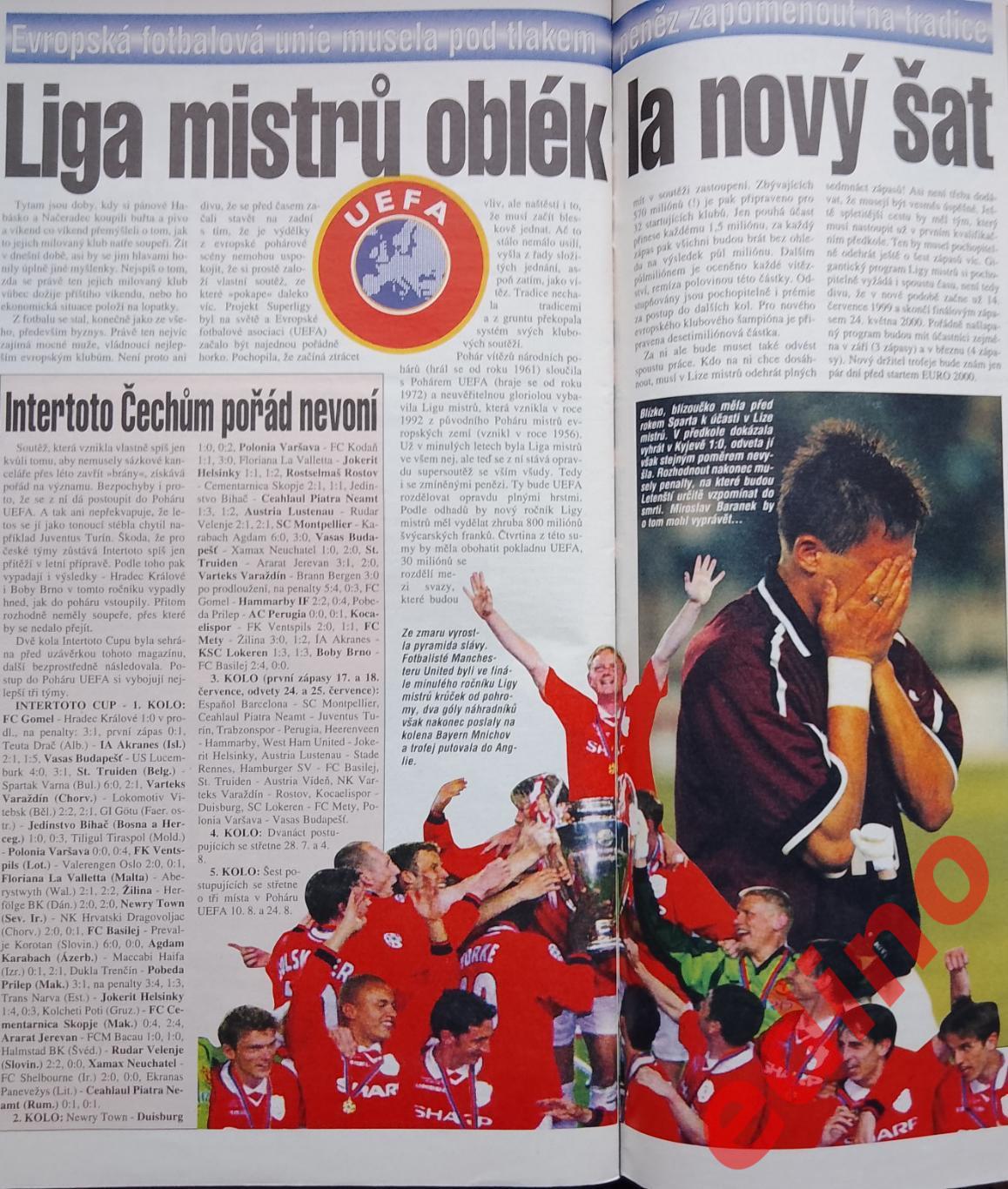 журнал Blesk extra Liga 99/2000Чехия 5