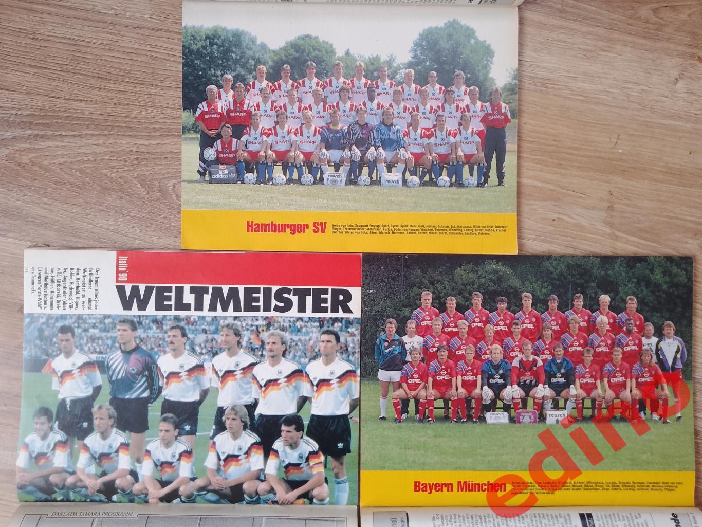 Fusball sport kicker bundesliga 90/91. 91/92. 92/93 1