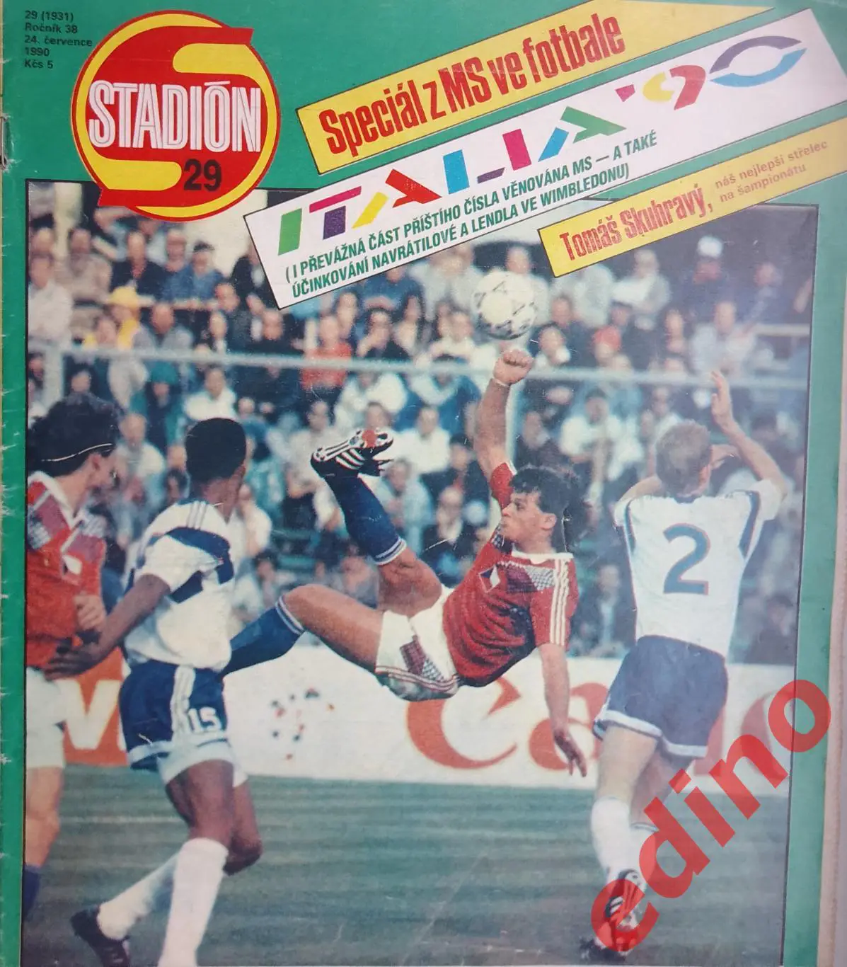 журнал Stadion1990. ЧССР чемпионат мира.