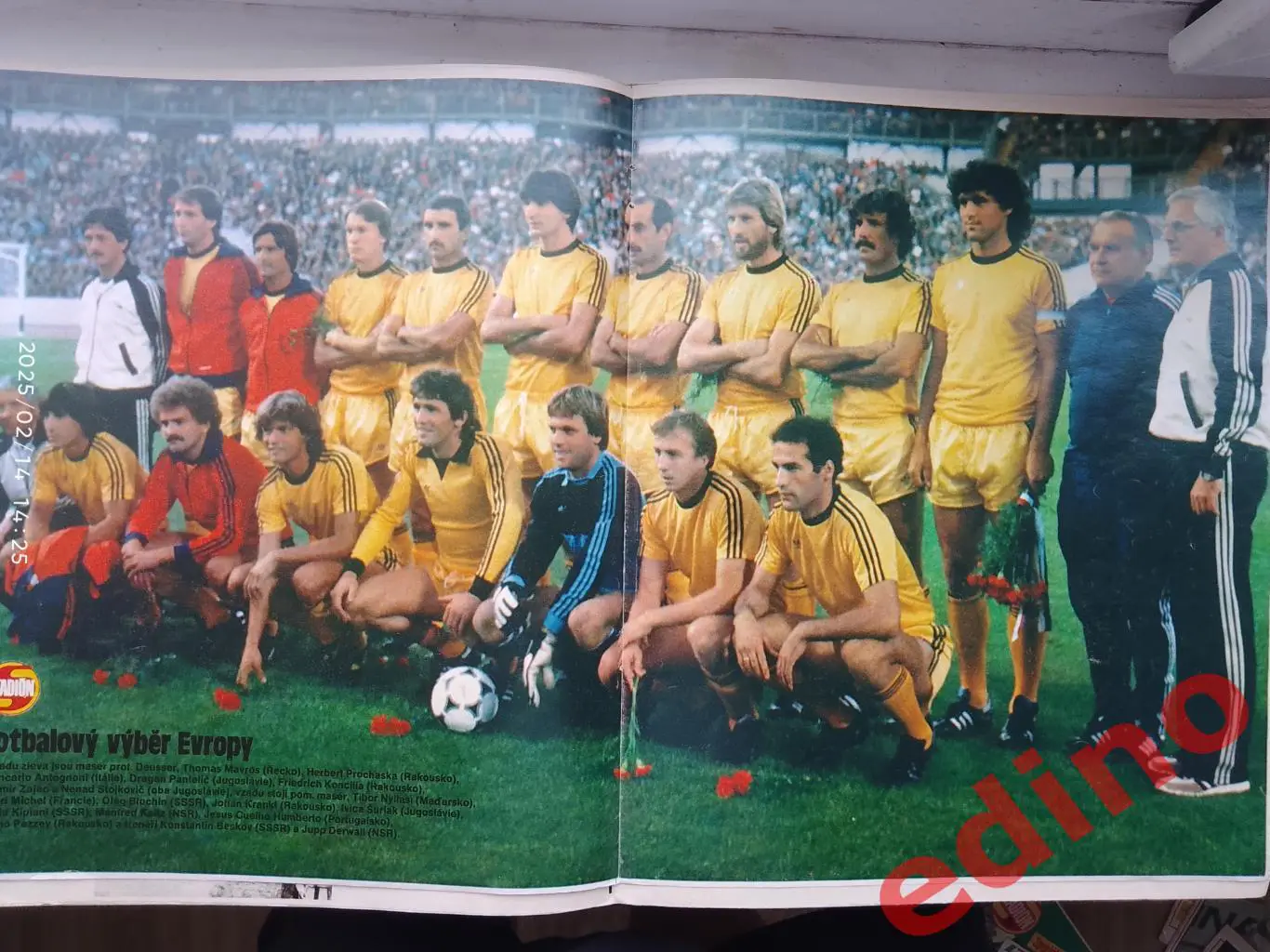 журнал Stadion1981 сборная Европы