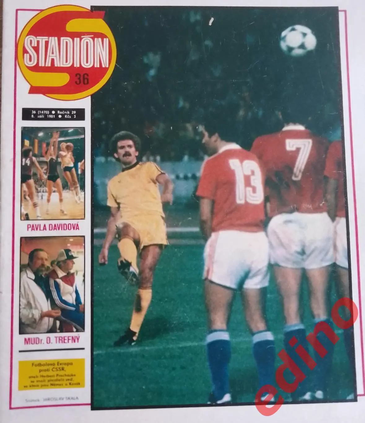 журнал Stadion1981 сборная Европы 2