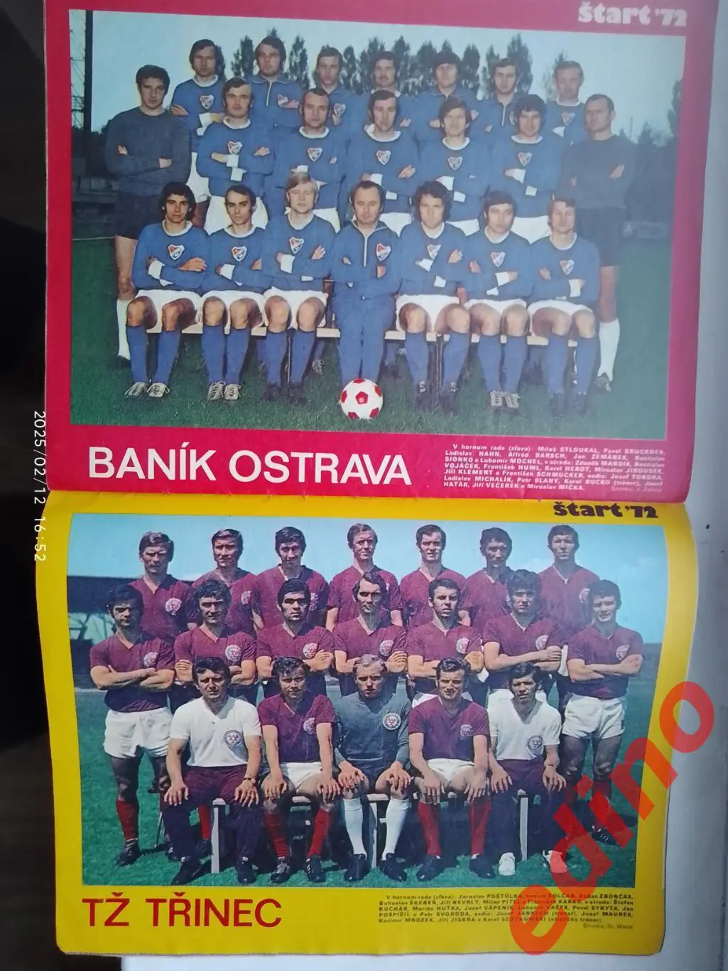 журнал Старт 1972 спецвыпускЛига 1 ЧССР 1