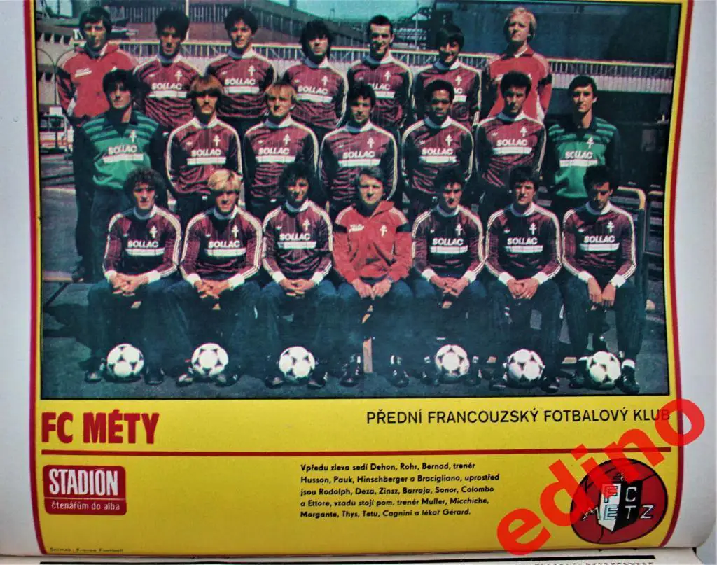 журнал Стадион 1985 г.номер 4Метц Франция 2