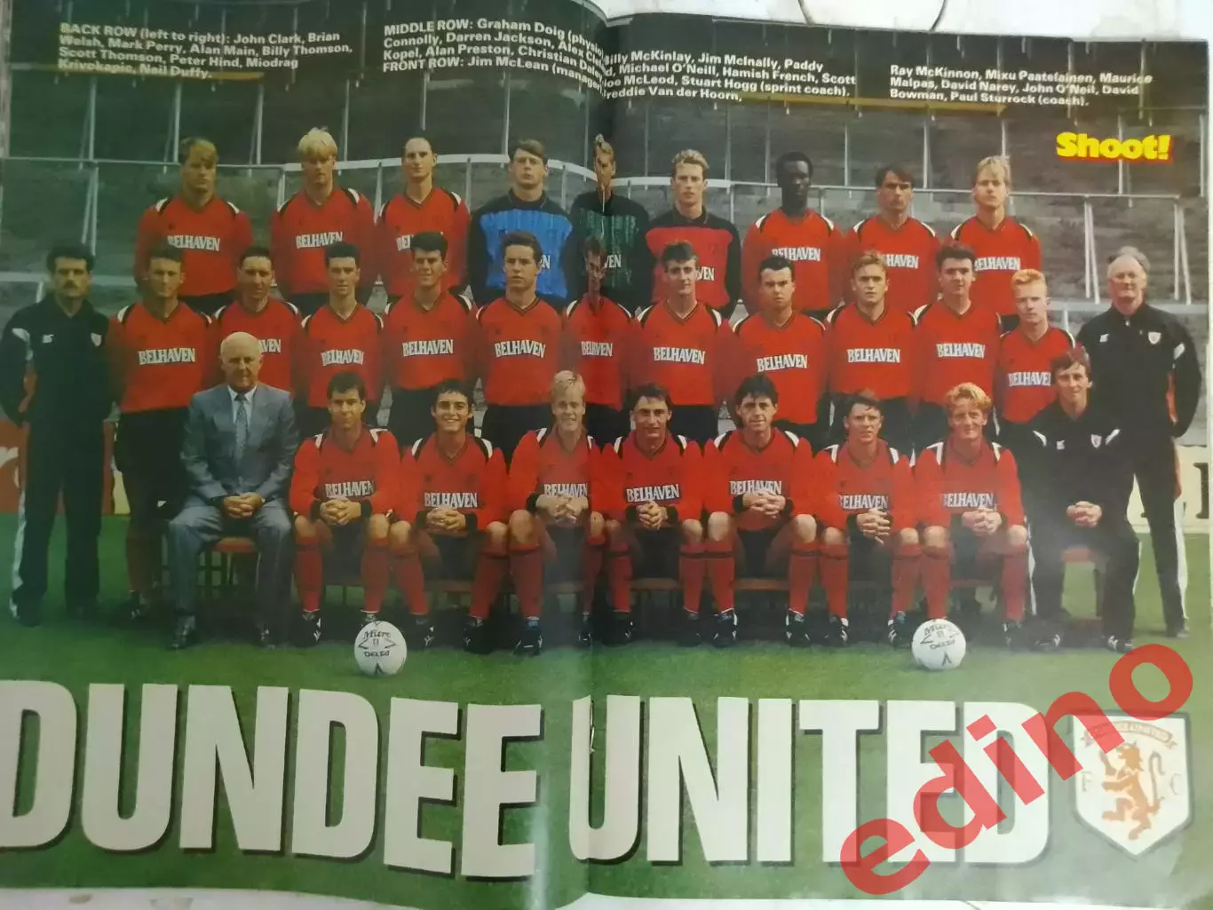 журнал Shoot Данди Юнайтед/Плимут/Марадона 2