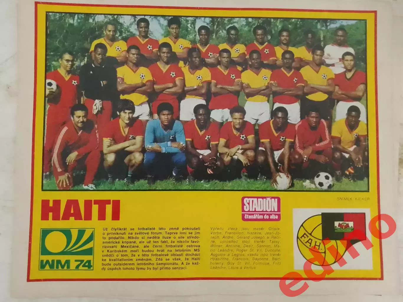 Гаити участник чемпионата мира 1974