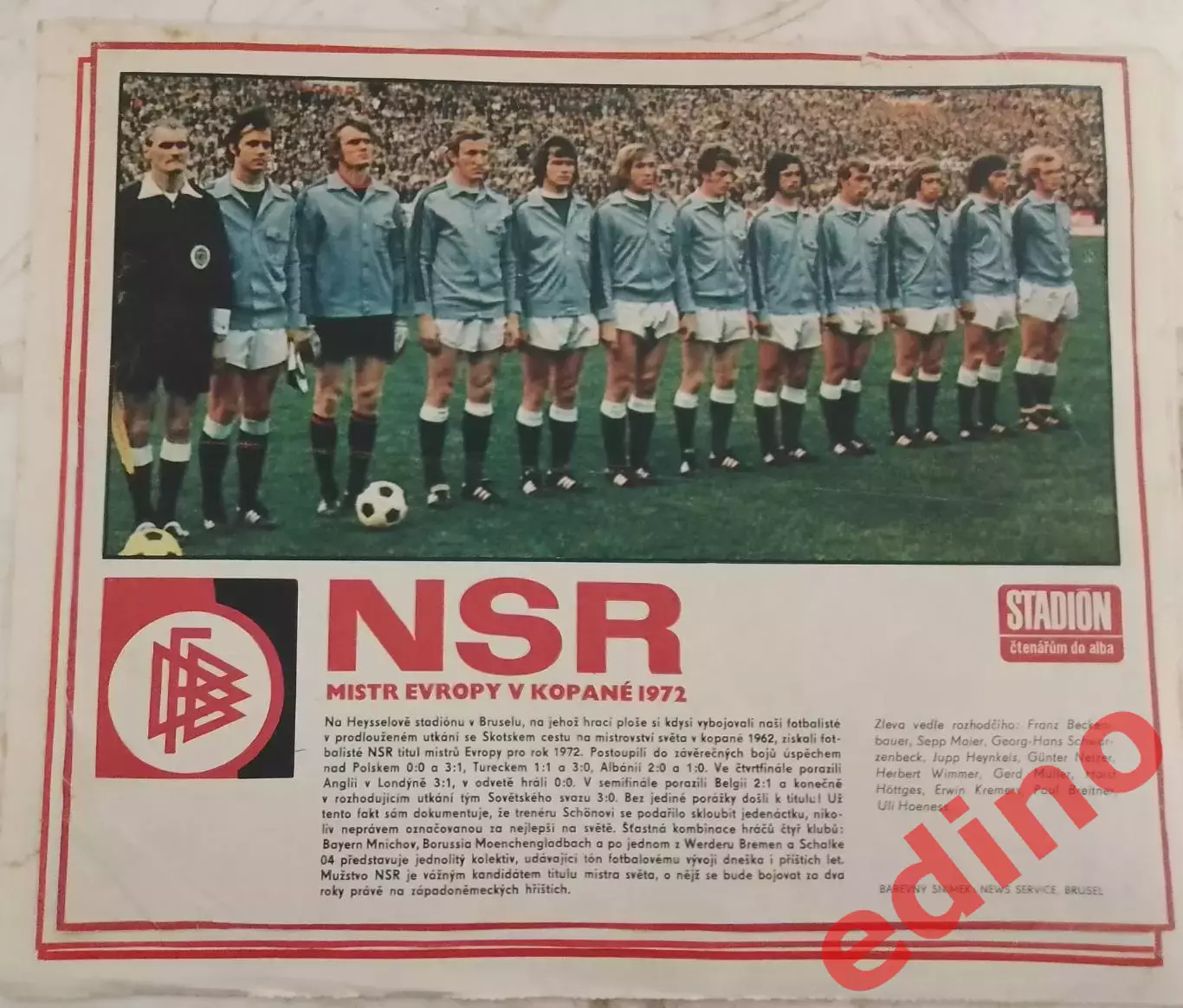 ФРГ чемпионЕвропы 1972 г.