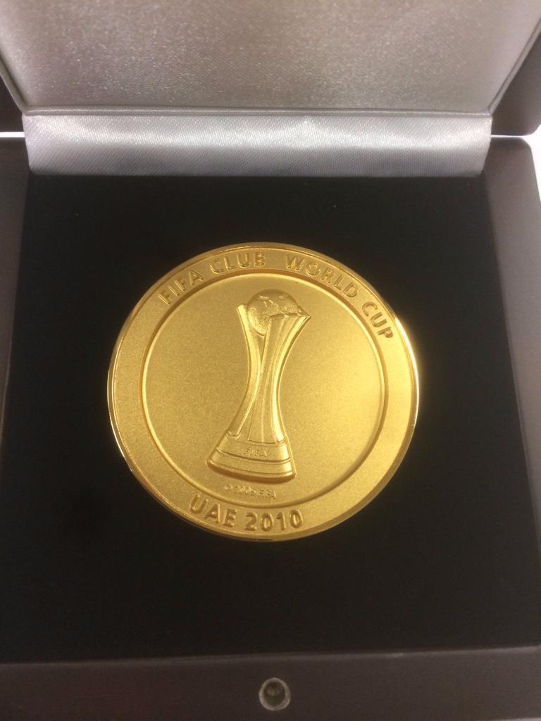 Футбол.Официальная медаль ФИФА. Клубный чемпионат мира U.A,E 2010