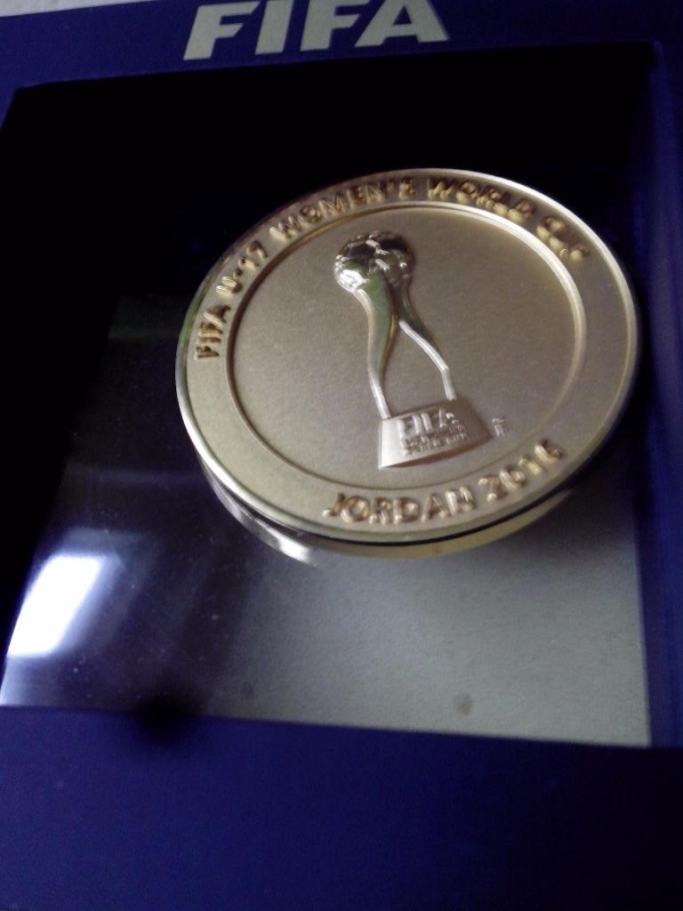 Футбол.Официальная медаль ФИФА. U-17 Womens World Cup Jordan 2016