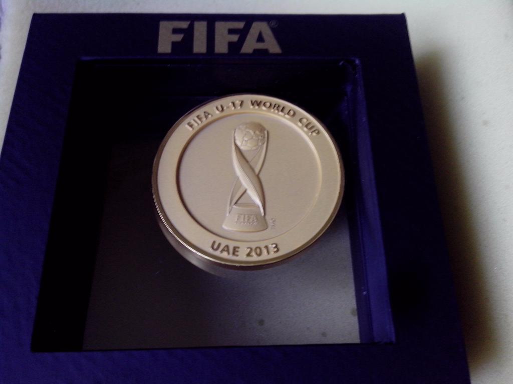 Футбол.Официальная медаль ФИФА. U-17World Cup UAE 2013