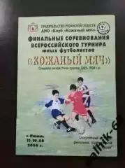 Кожаный мяч 2006 Рязань. Кострома, Саратов, Уфа, Тамбов, Белгород, Нальчик и др.