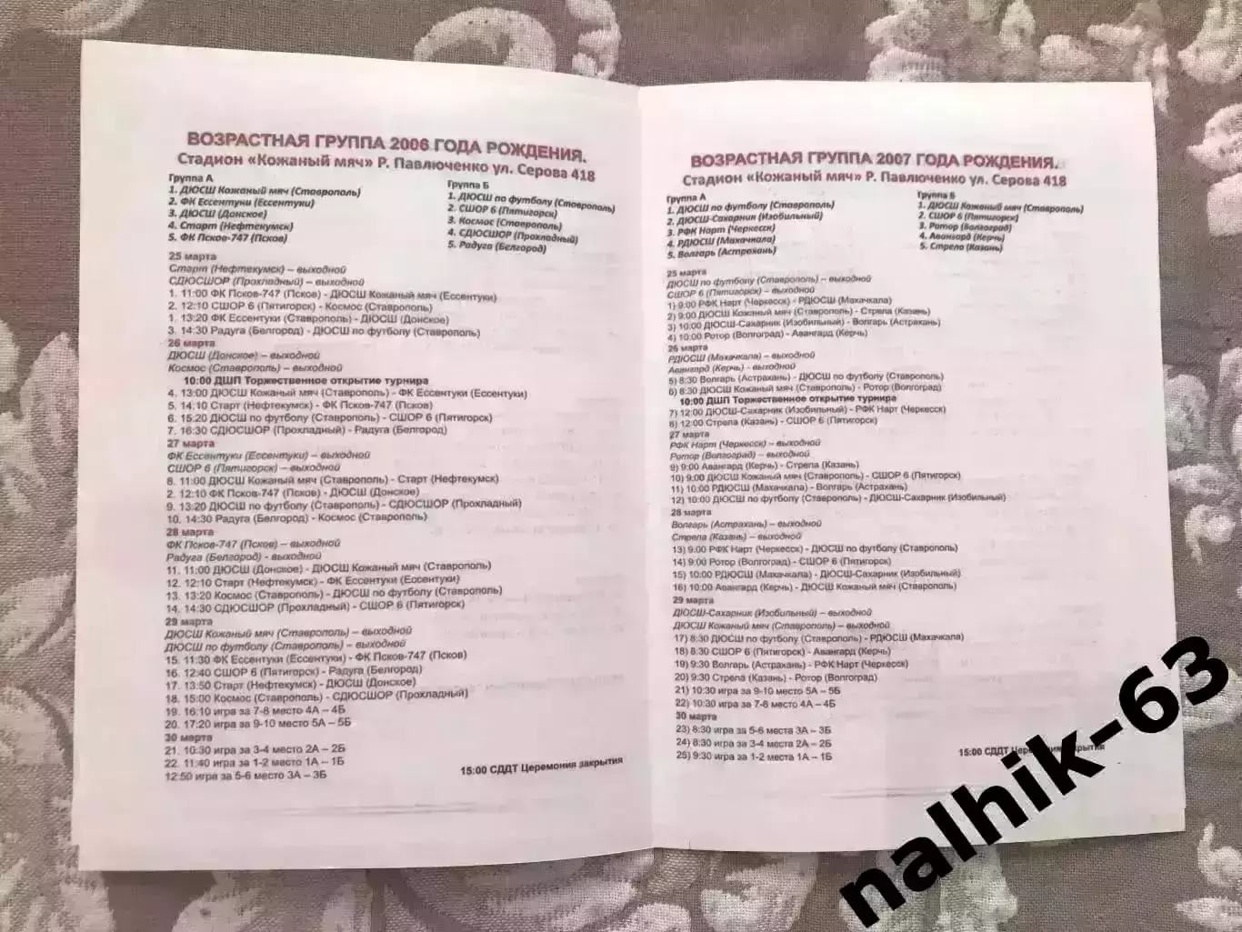 Ротор Волгоград, Киров, Белгород, Керчь\юноши, турнир Духина, Ставрополь 2018 г 2