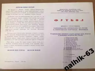 Орджоникидзе, Краснодар,Белгород\юноши Спартакиада школьников, Нальчик 1978 год